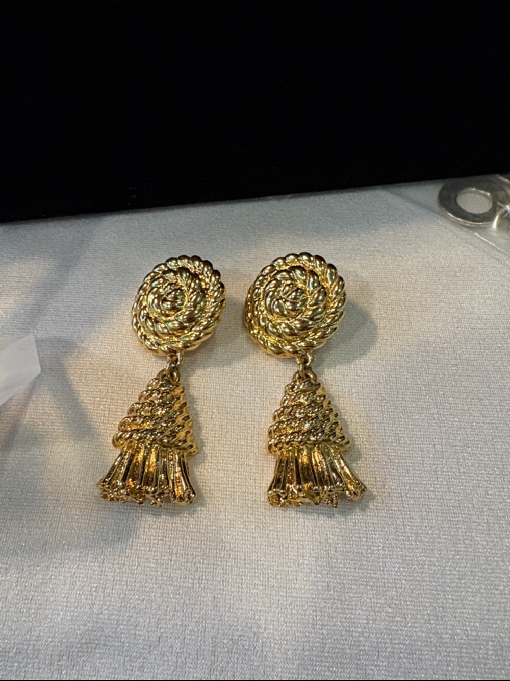 Source Unknown Gold Rope-Twist Tassel Drop Earrings - Women Jewelry